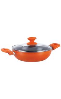 Prestige Crème Ceramic 240mm Kadai with Glass Lid