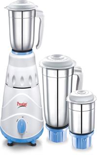 Prestige Atlas 550 W Mixer Grinder (white and Blue, 3 Jars)