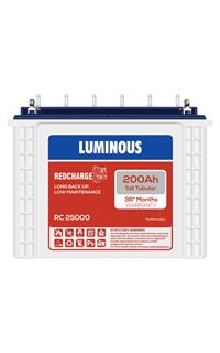 Luminous RC 25000 200AH Tubular Battery